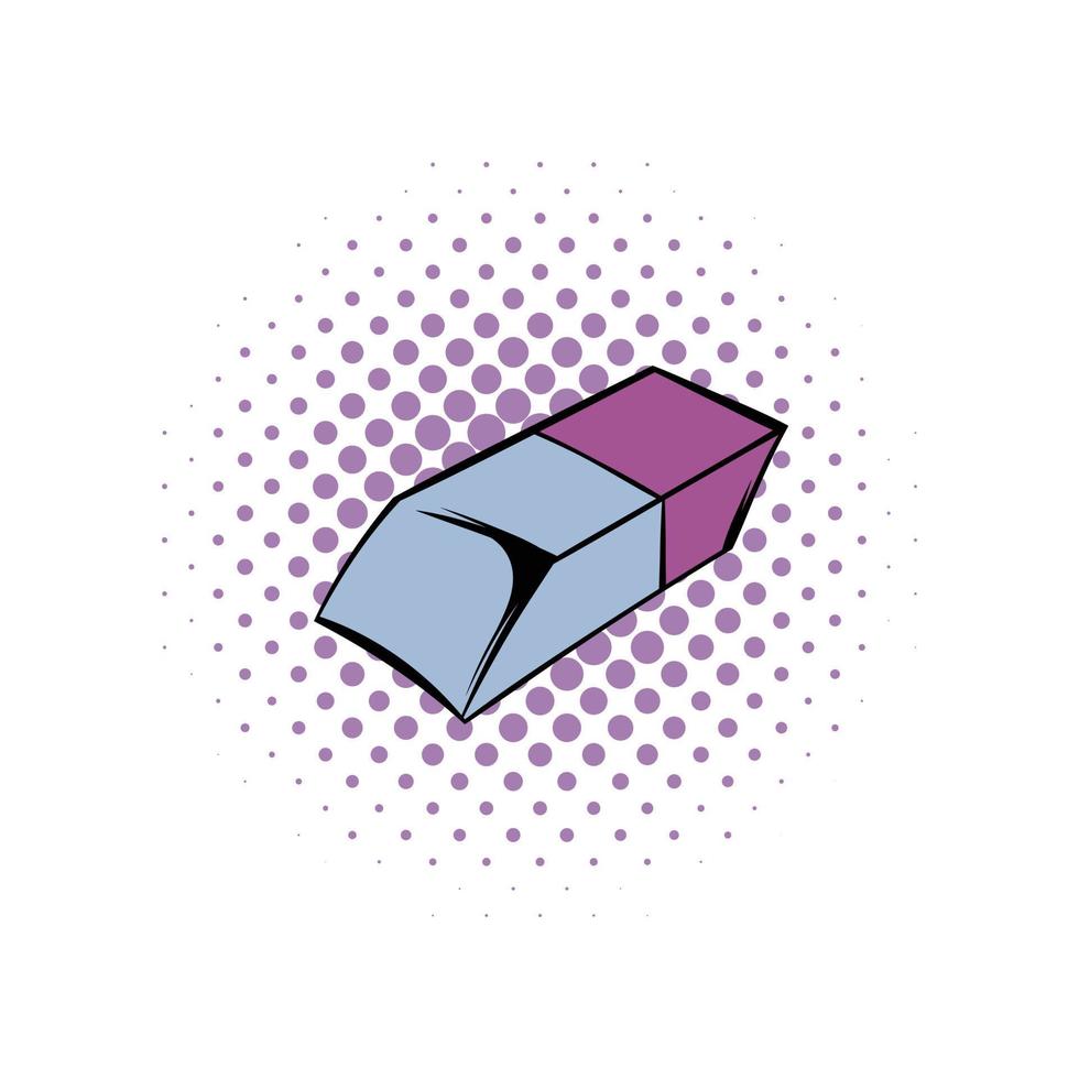 Eraser comics icon vector