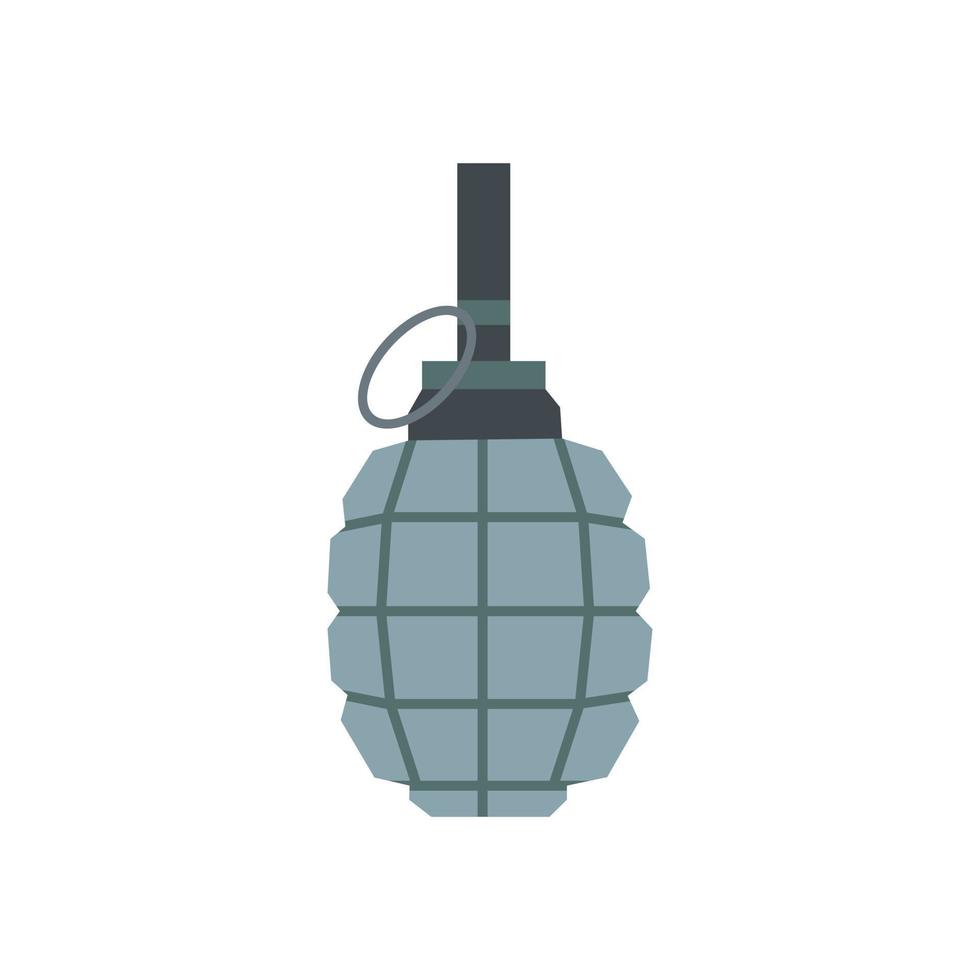 Hand grenade flat icon vector