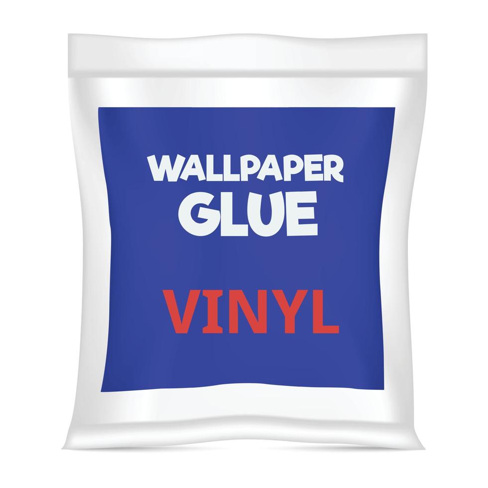 Wallpaper glue icon, realistic style vector
