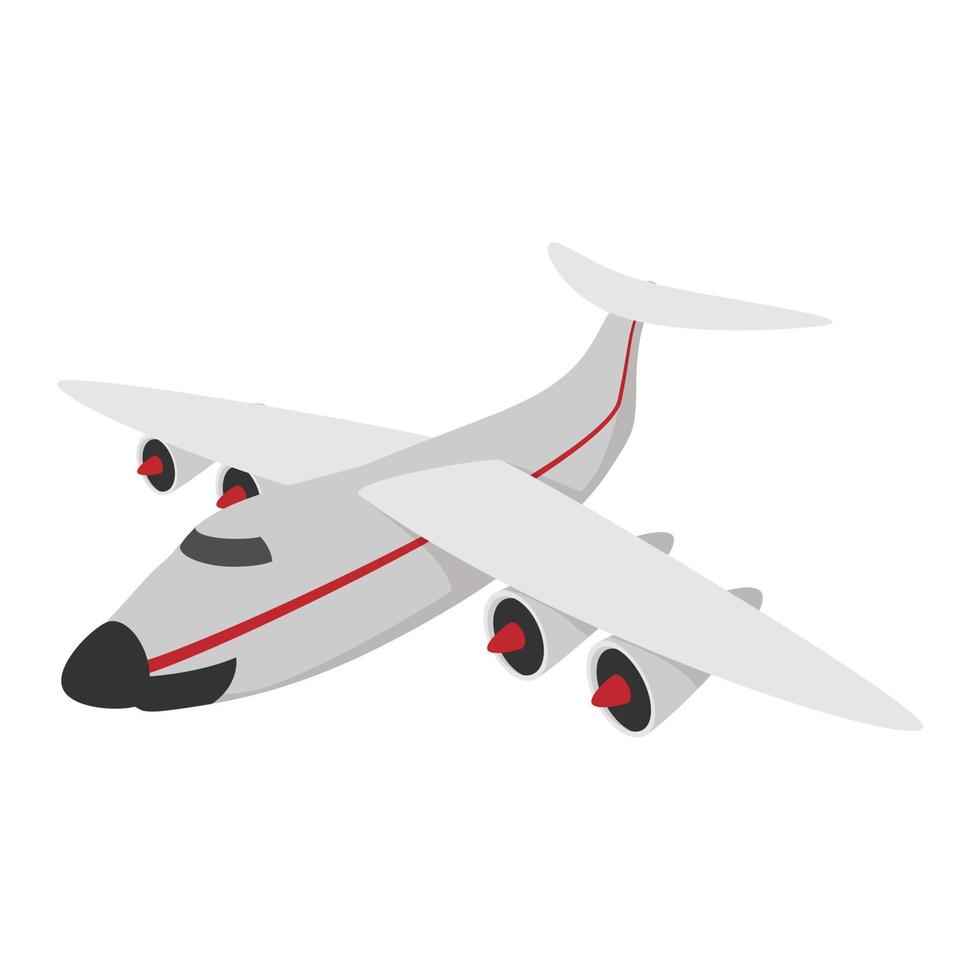 icono de dibujos animados de avión vector
