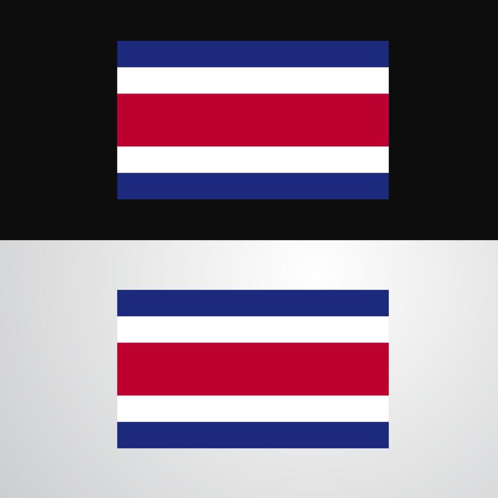 Costa Rica Flag banner design vector