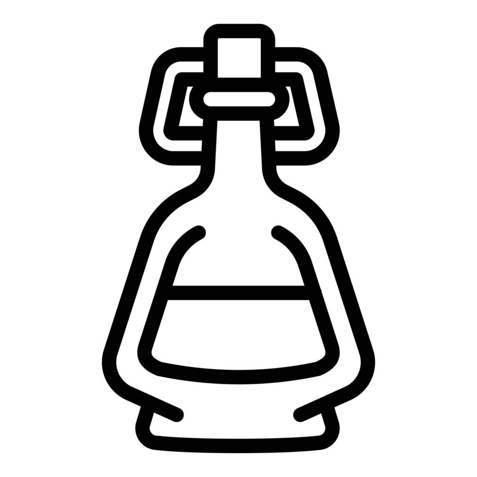 Vinegar icon, outline style vector