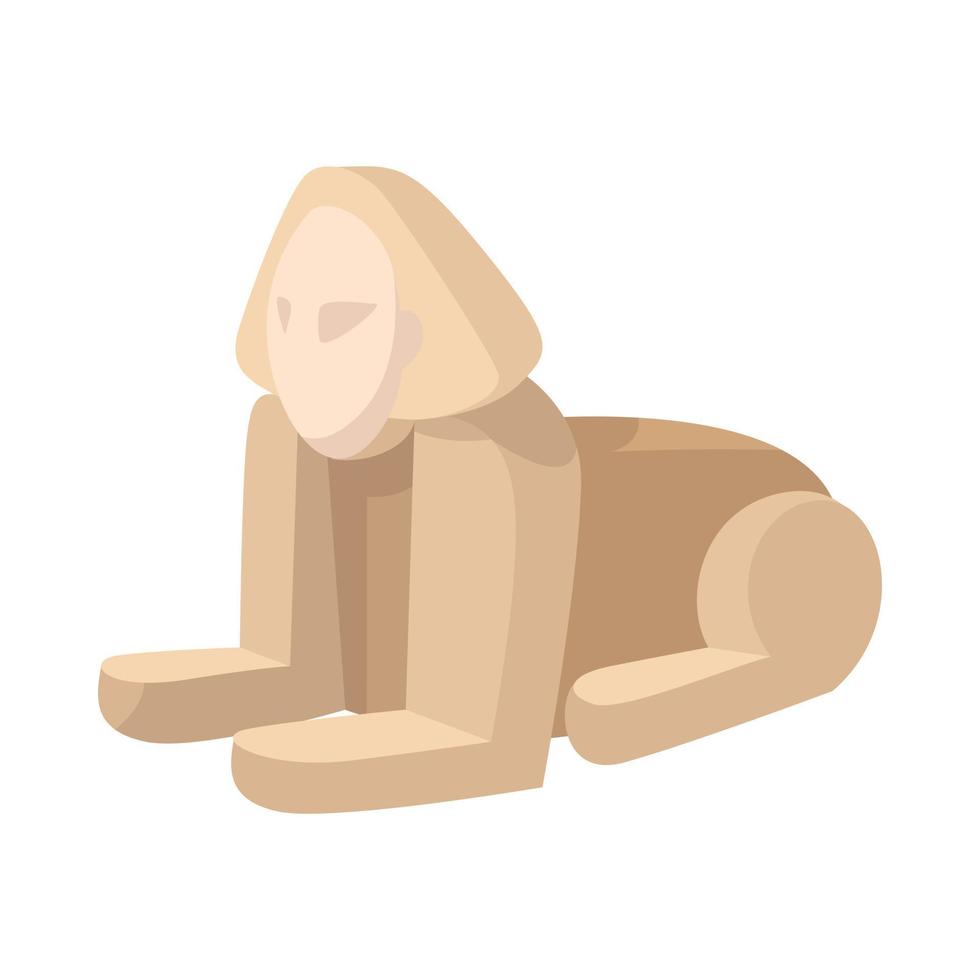 Sphinx icon, cartoon style vector