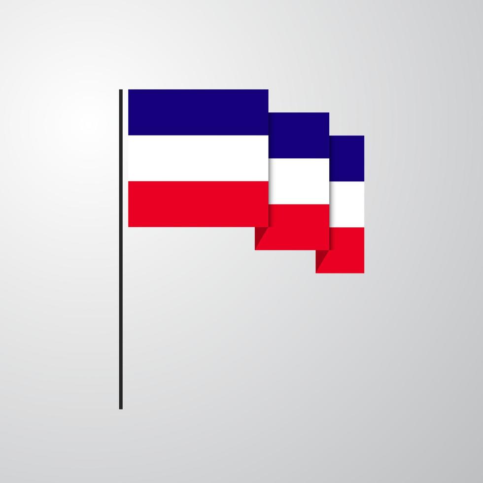 Los Altos waving Flag creative background vector