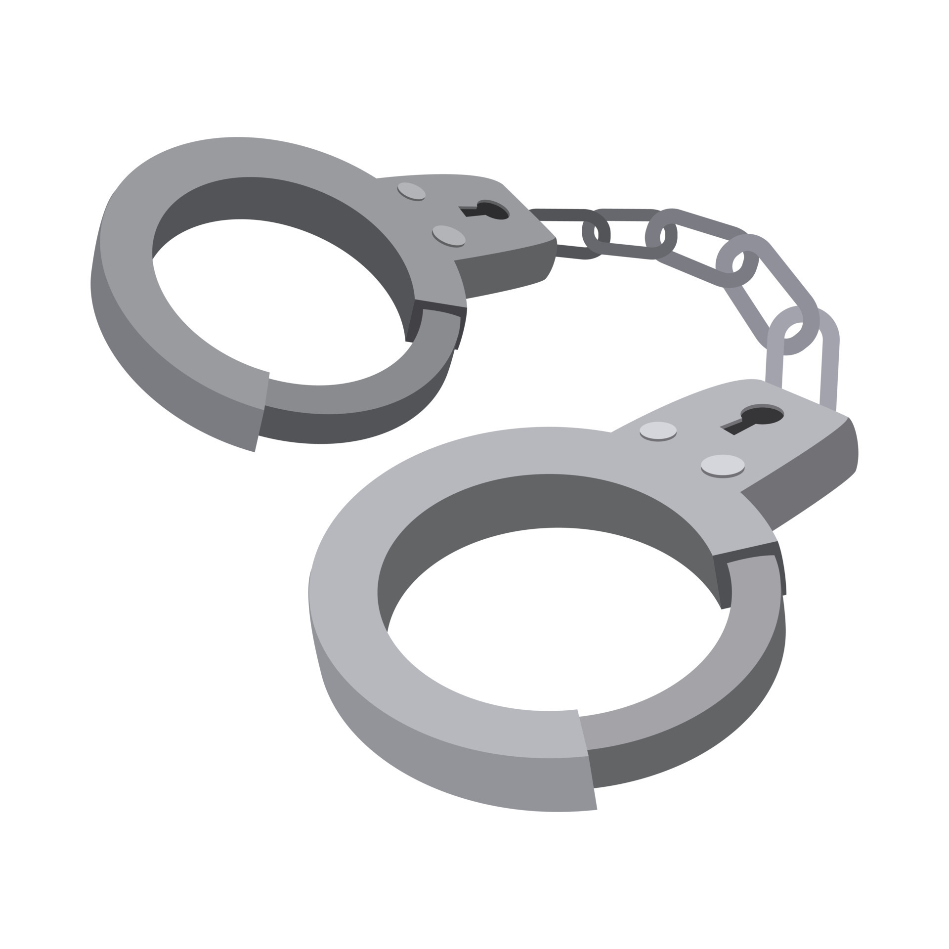 Handcuffs Cartoon Icon 14209999 Vector Art At Vecteezy