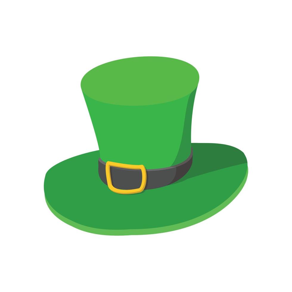 St Patricks Day hat cartoon icon vector