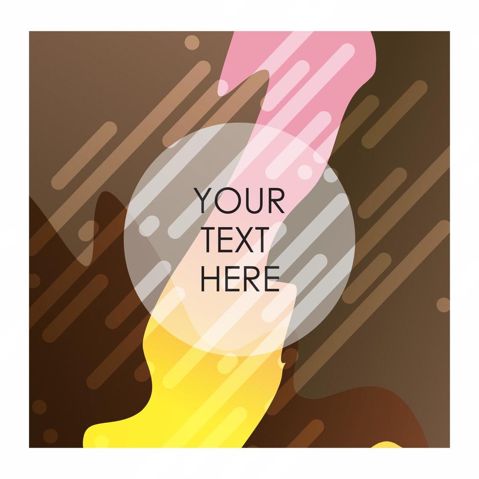 Colorful background with typography vector