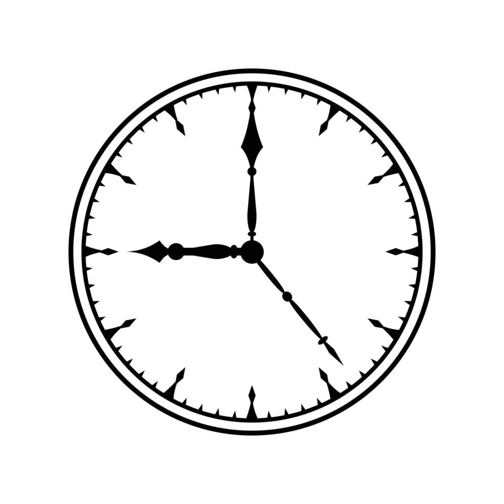 Clock icon simple vector