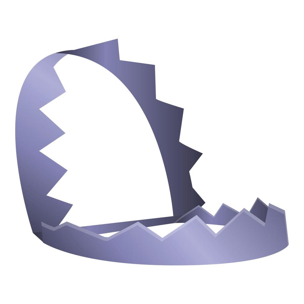 Animal metal trap icon, cartoon style vector