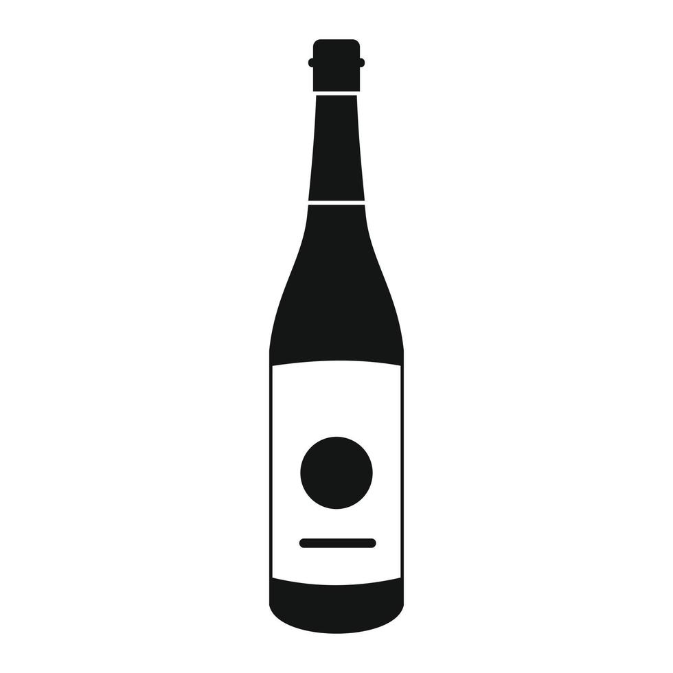 Sake bottle icon, simple style 14210290 Vector Art at Vecteezy