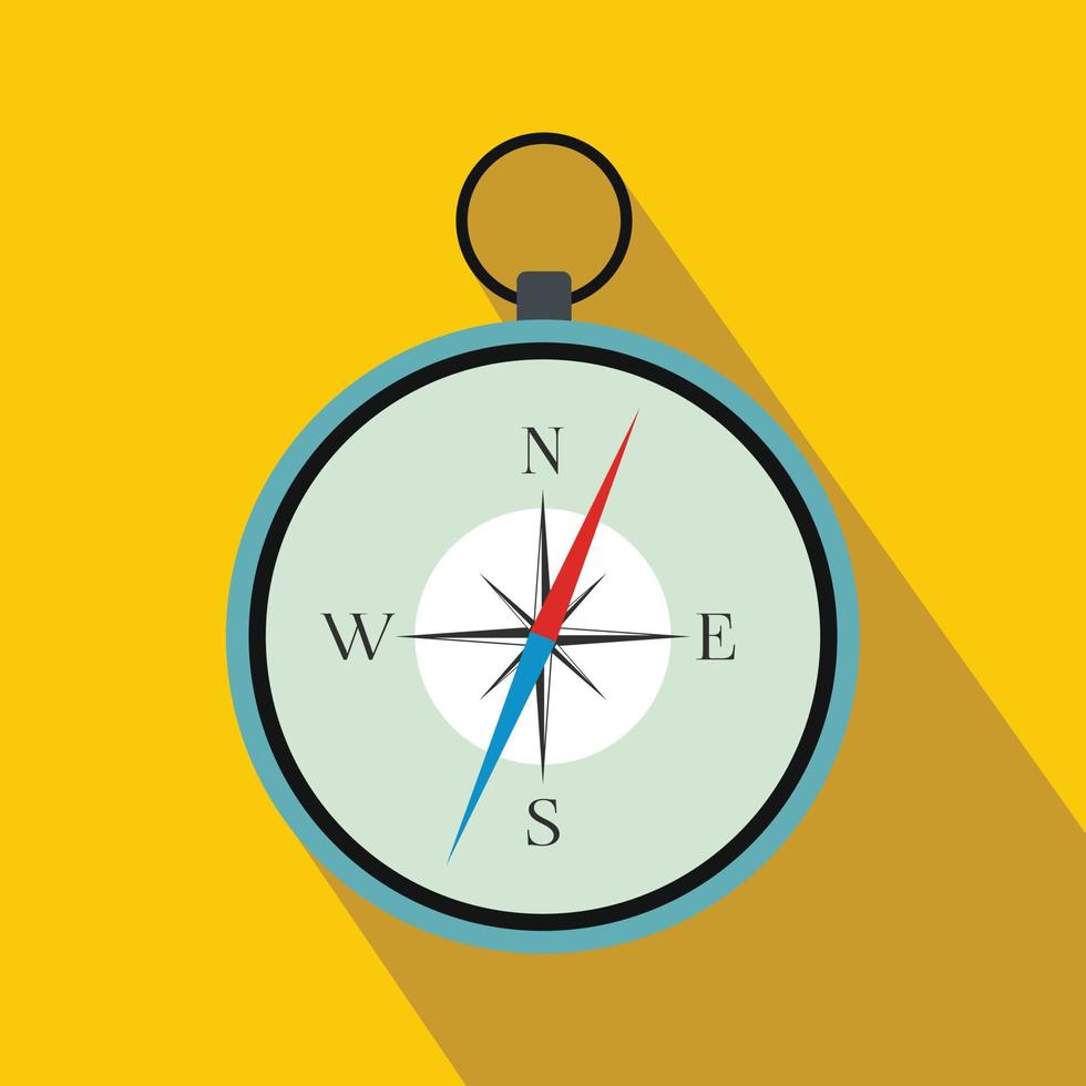 Compass flat icon vector