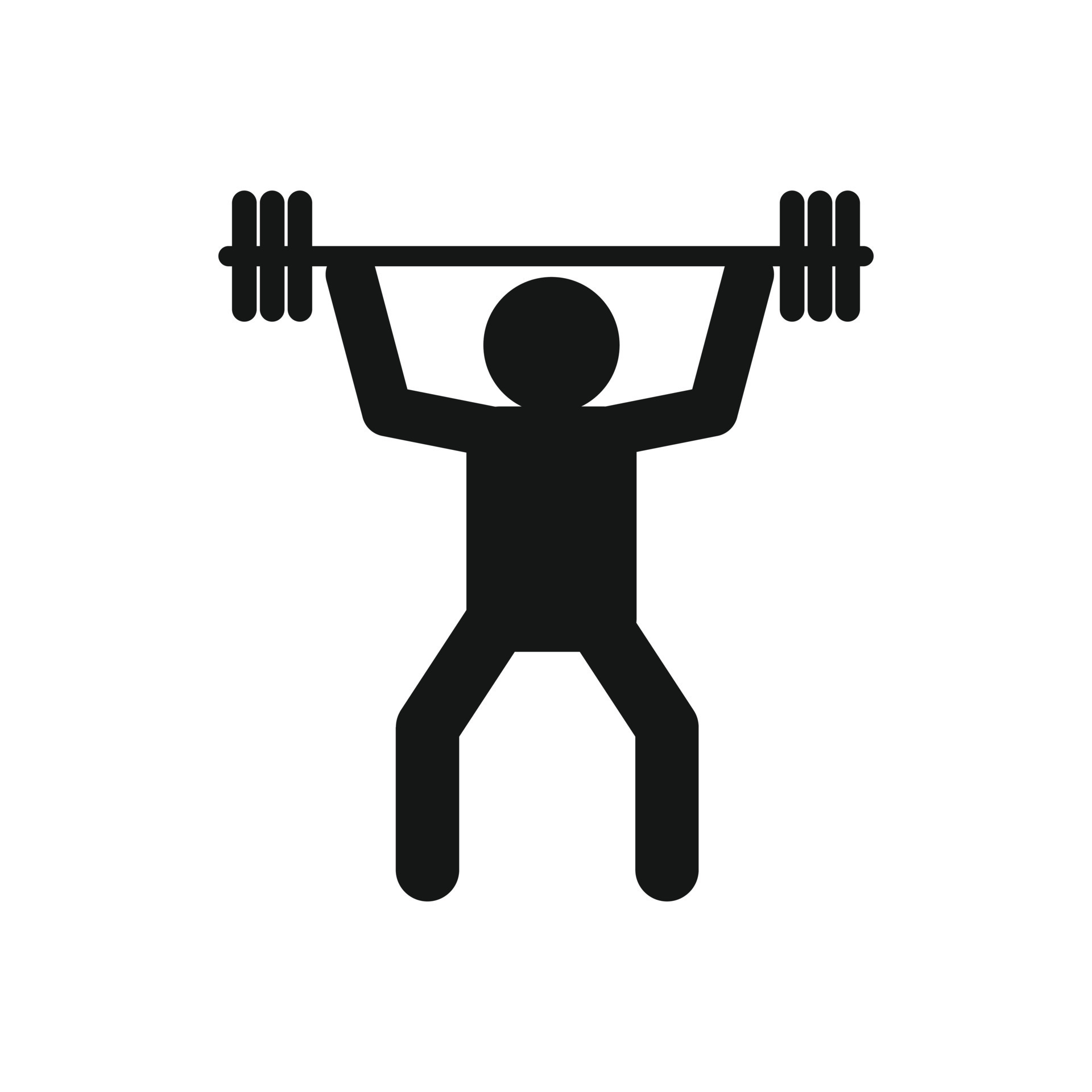 Weightlifting icon in simple style 14210313 Vector Art at Vecteezy