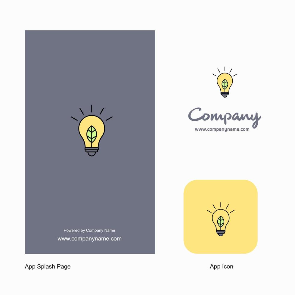 idea empresa logotipo icono de aplicación y diseño de página de bienvenida elementos de diseño de aplicación empresarial creativa vector