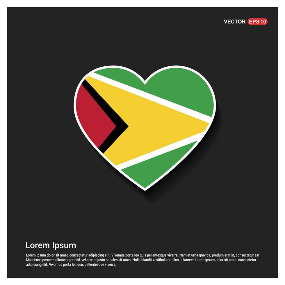 Guyana flag design vector