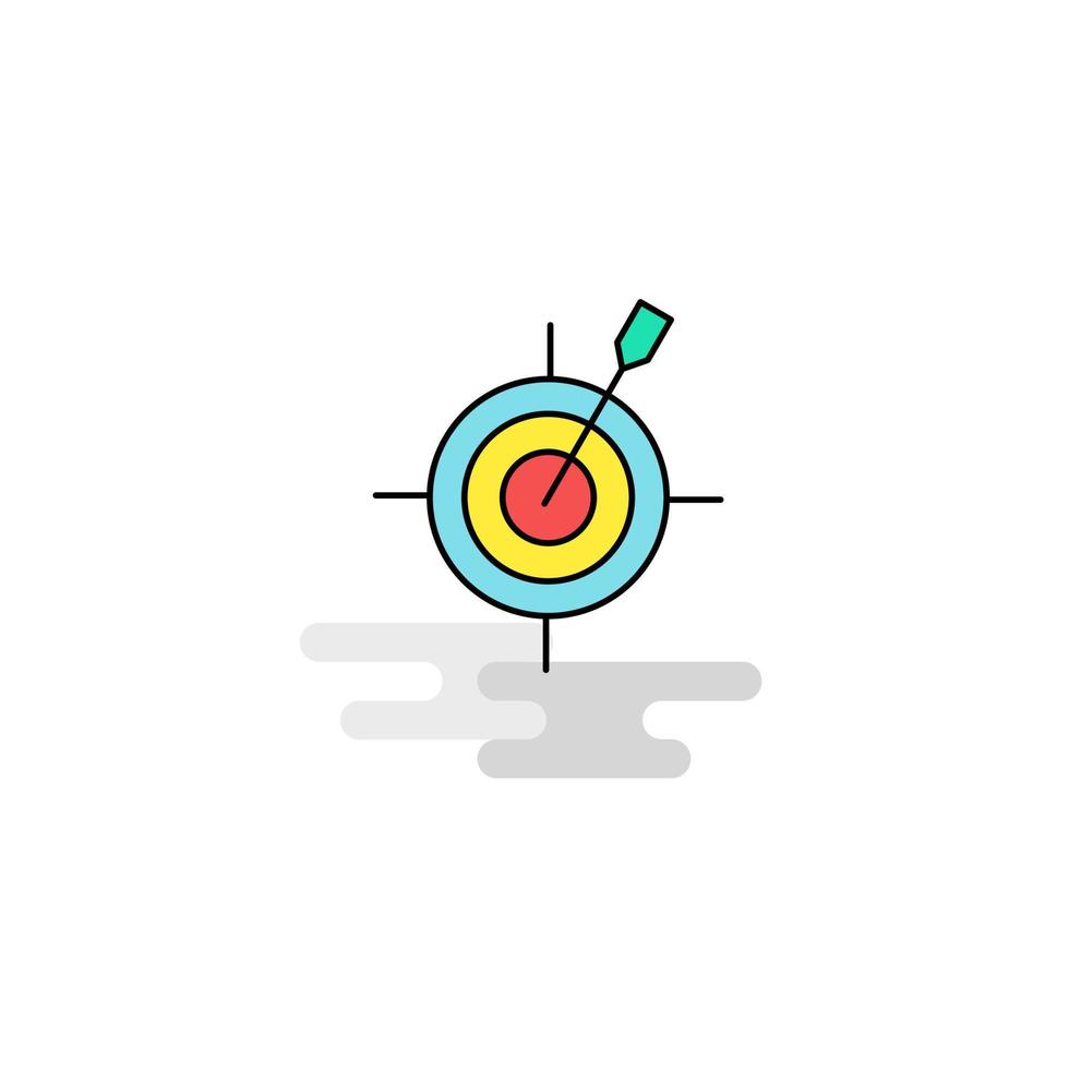 Flat Dart game Icon Vector