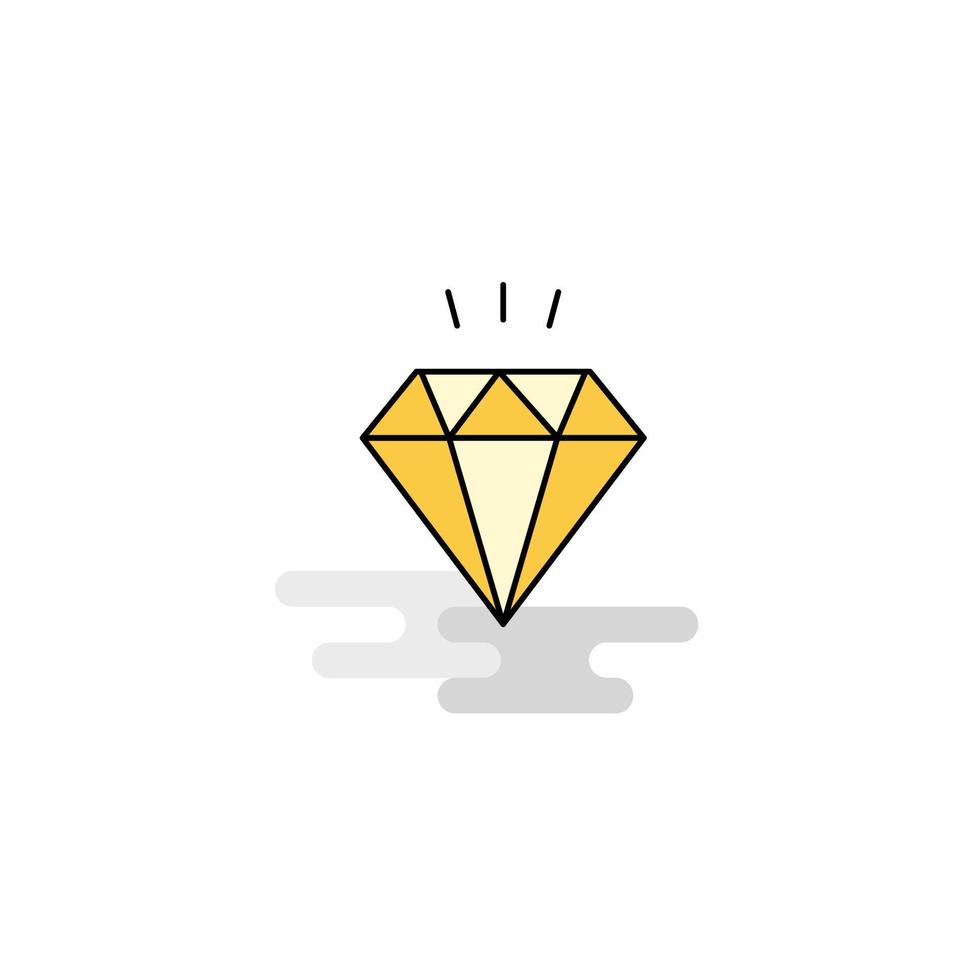 vector de icono de diamante plano