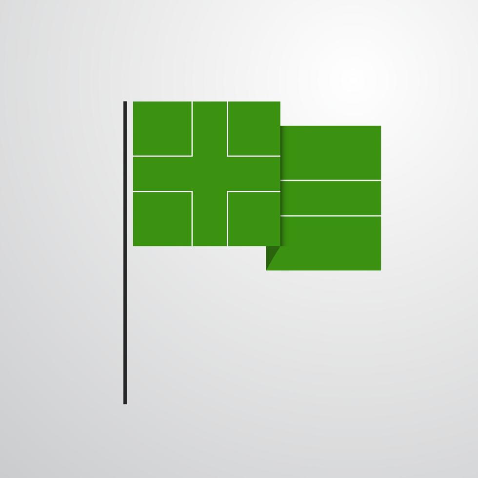 Kyrgyzstan waving Flag design vector