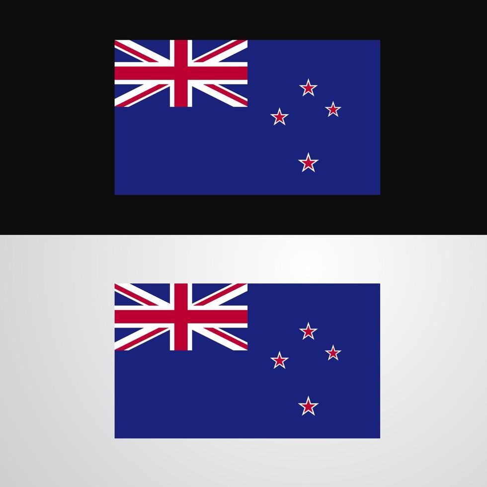 New Zealand Flag banner design vector