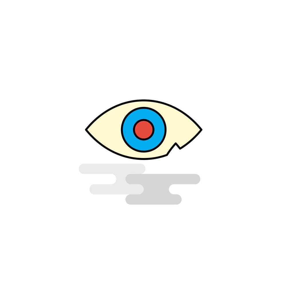 Flat Eye Icon Vector