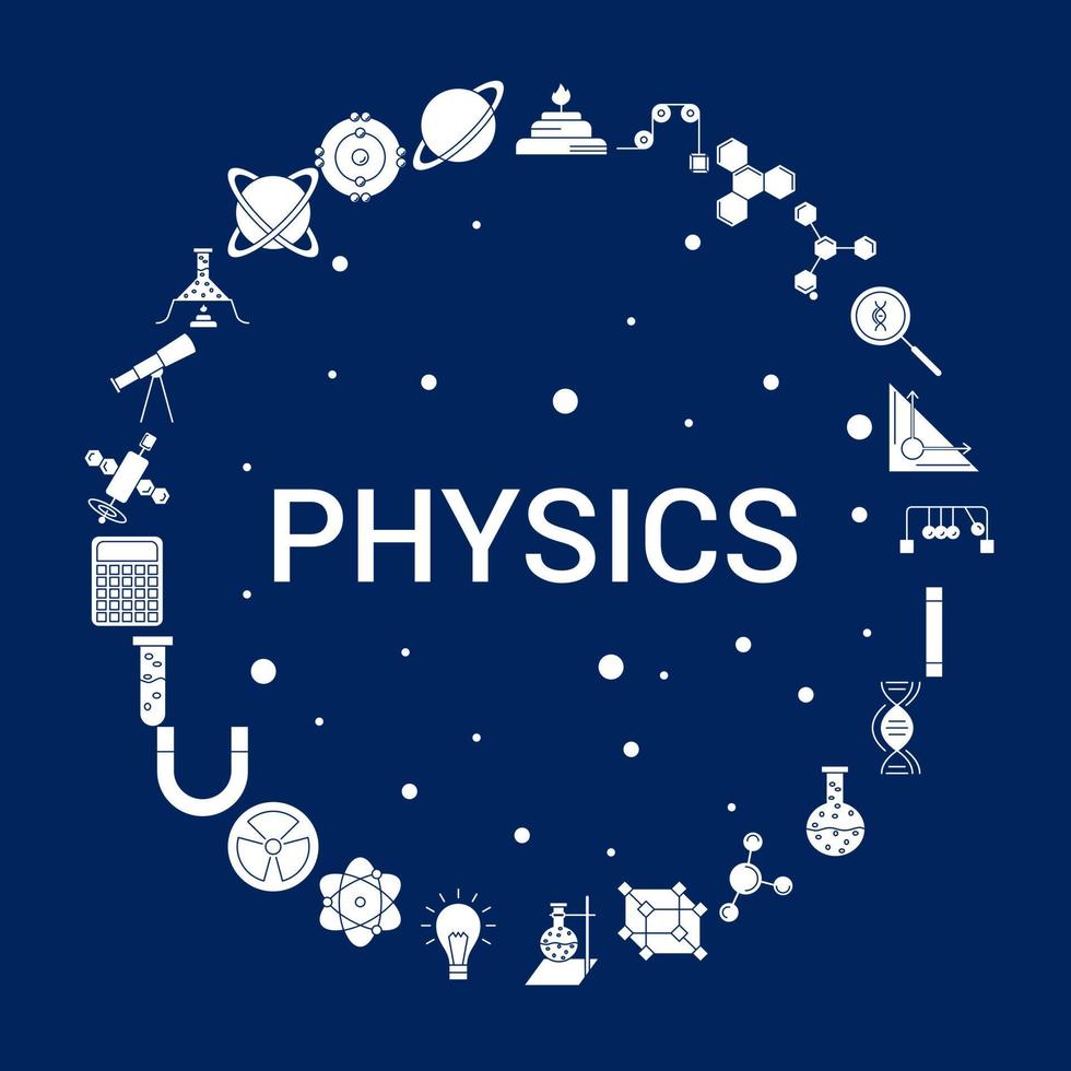 Creative Physics icon Background vector