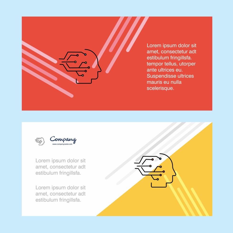 Robotics abstract corporate business banner template horizontal advertising business banner vector