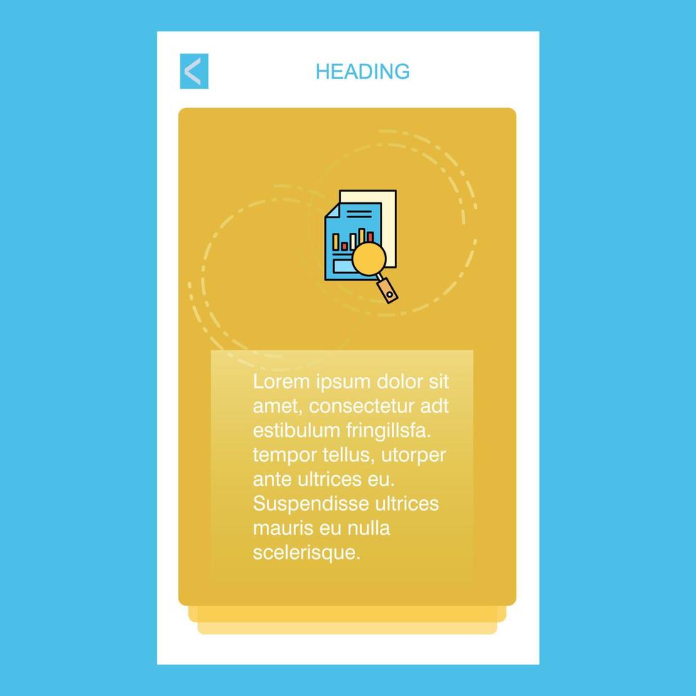 Search Document mobile vertical banner design design Vector