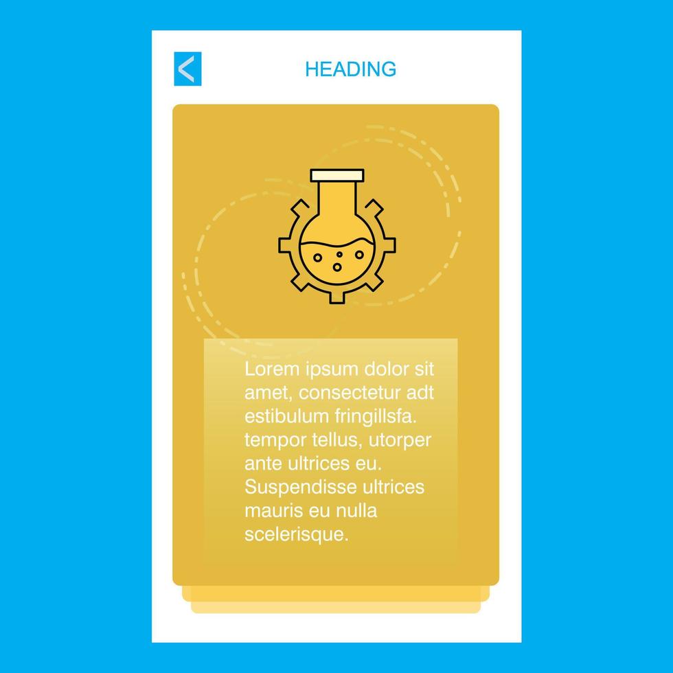 Flask mobile vertical banner design design Vector