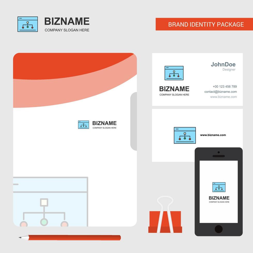 Networking Business Logo File Cover Visiting Card and Mobile App Design Vector Illustration