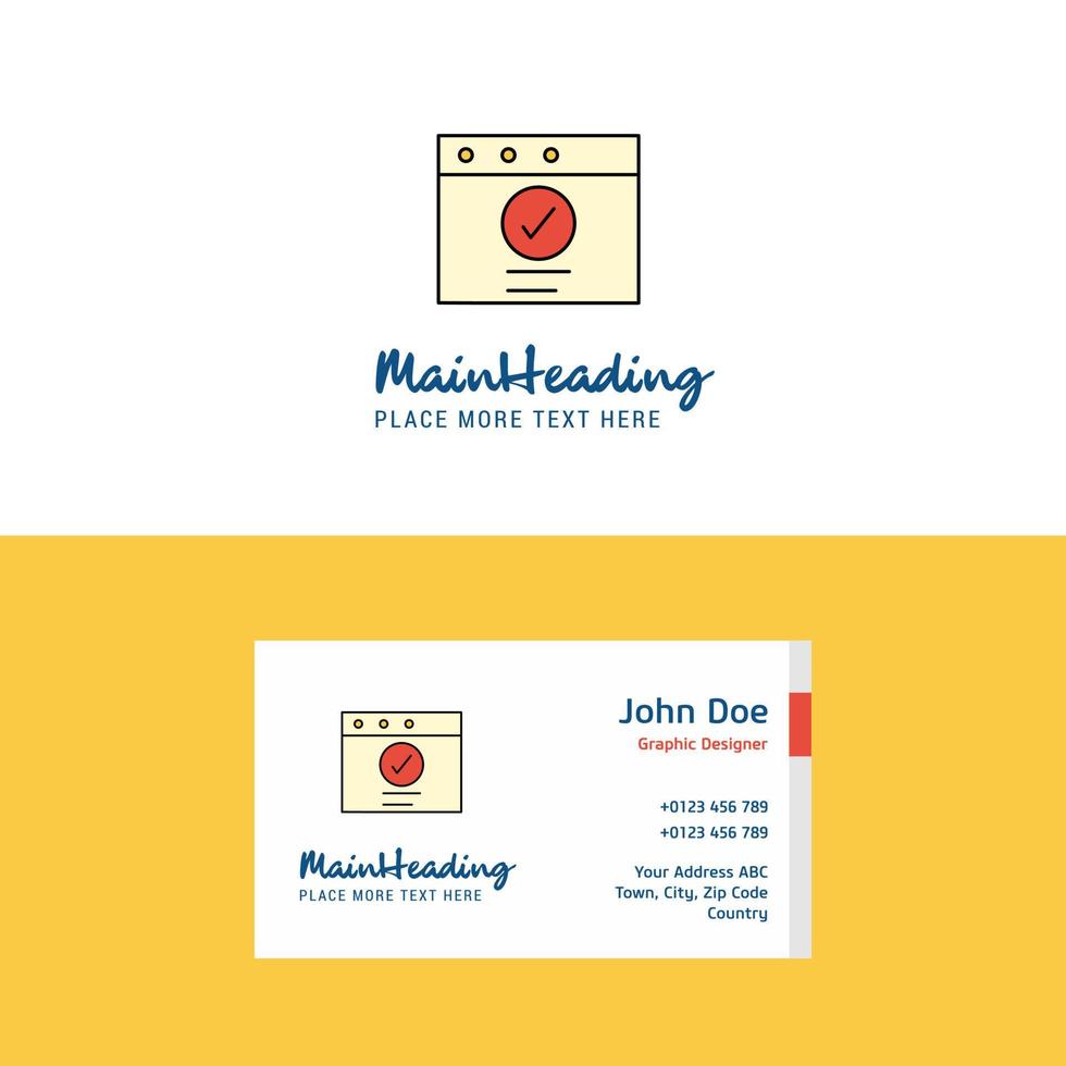 Flat Ok Logo and Visiting Card Template Busienss Concept Logo Design vector