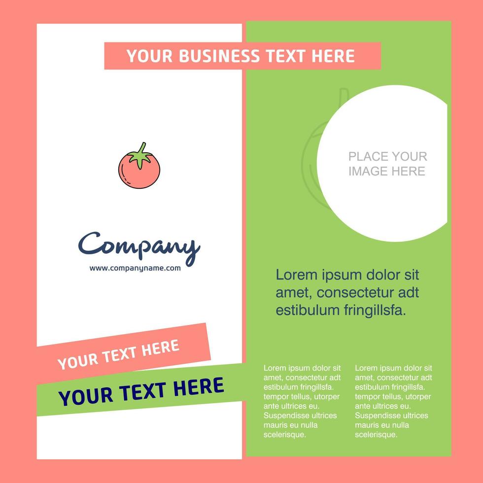 Tomato Company Brochure Template Vector Busienss Template