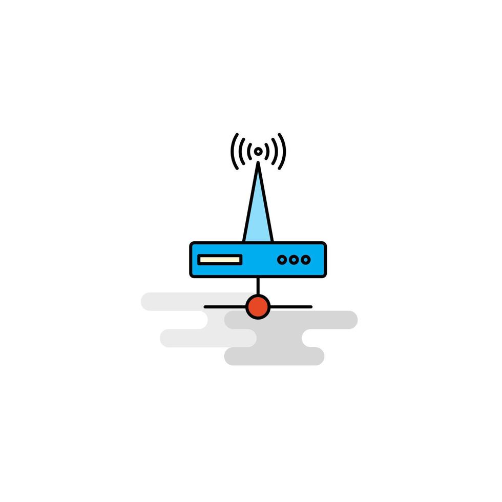 Flat Wifi router Icon Vector