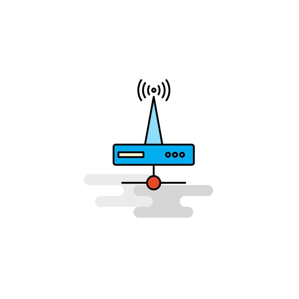 vector de icono de enrutador wifi plano