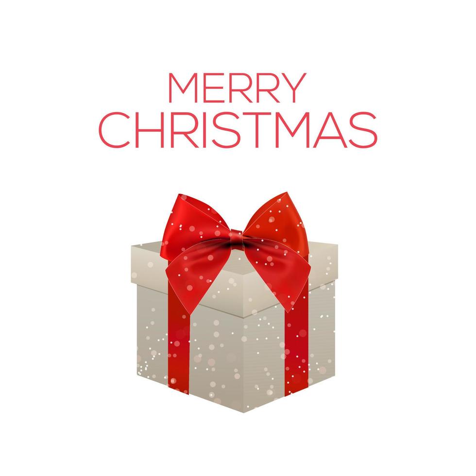 Merry Christmas creative design with white background vector