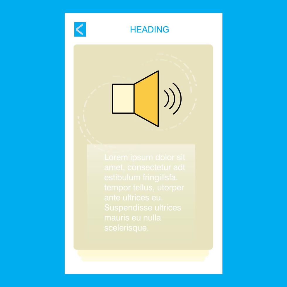 Volume mobile vertical banner design design Vector
