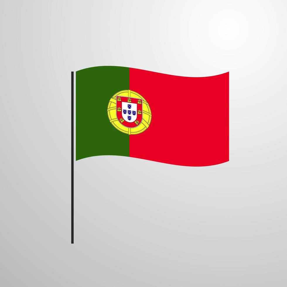 Portugal waving Flag vector