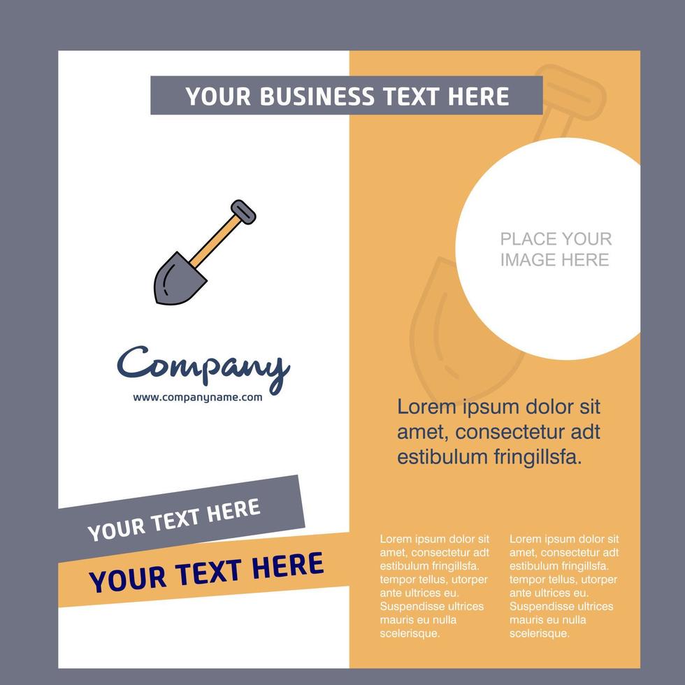 Spade Company Brochure Template Vector Busienss Template