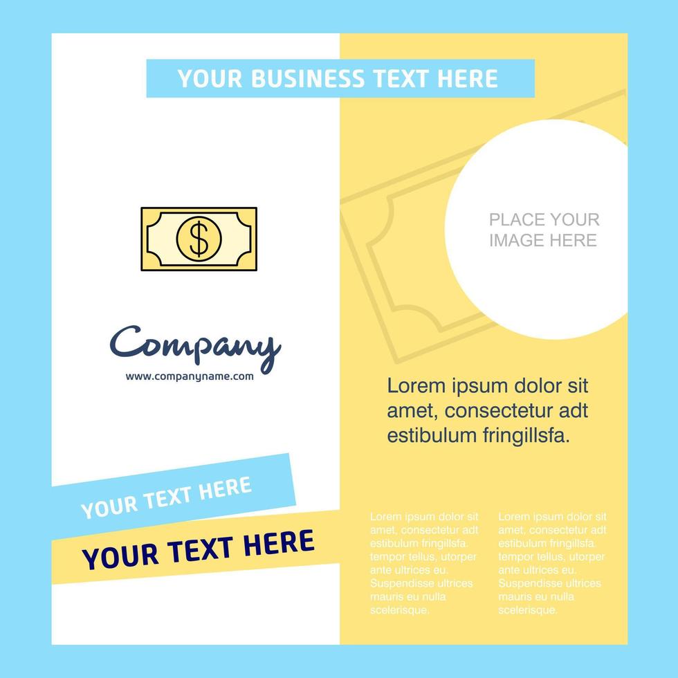 Dollar Company Brochure Template Vector Busienss Template