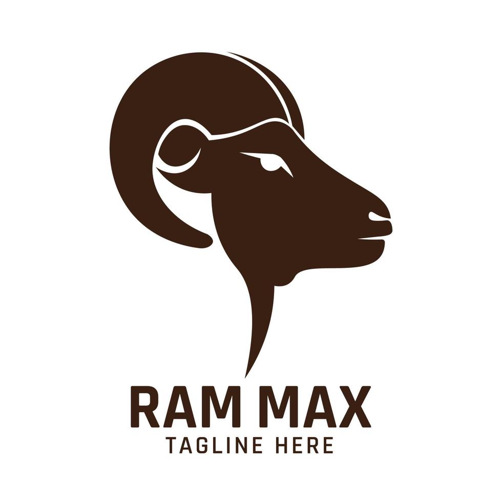 Brave Ram head vector illustration, perfect for company and brand product logo design