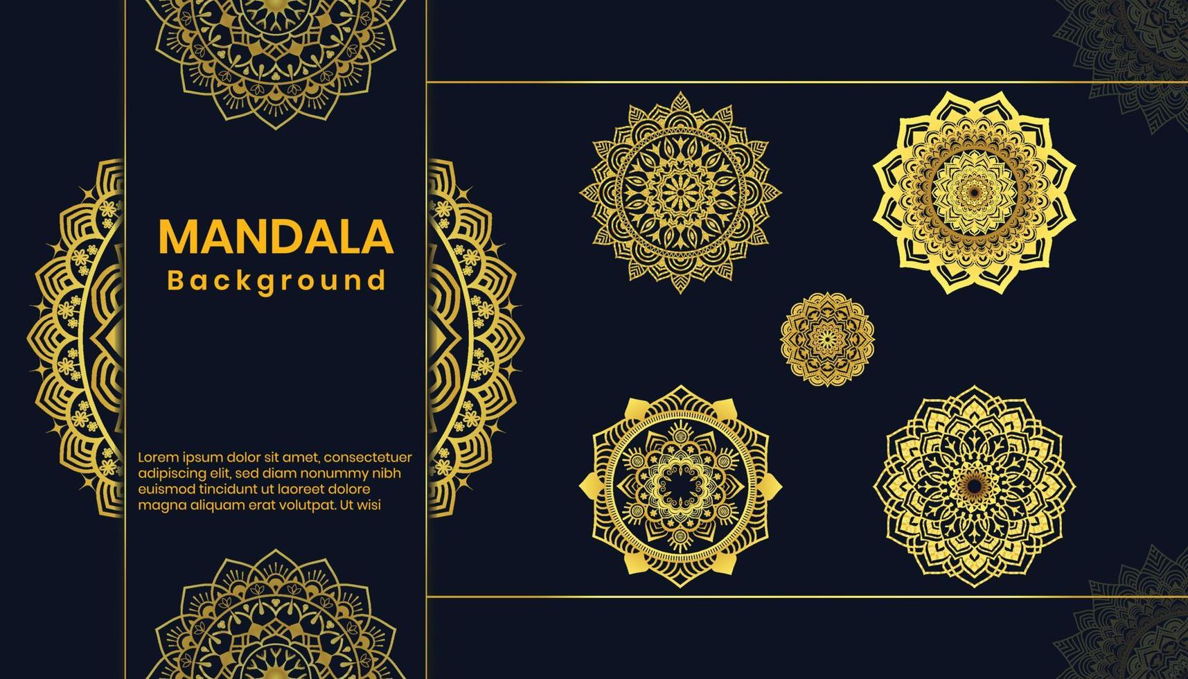 Luxury mandala design vector