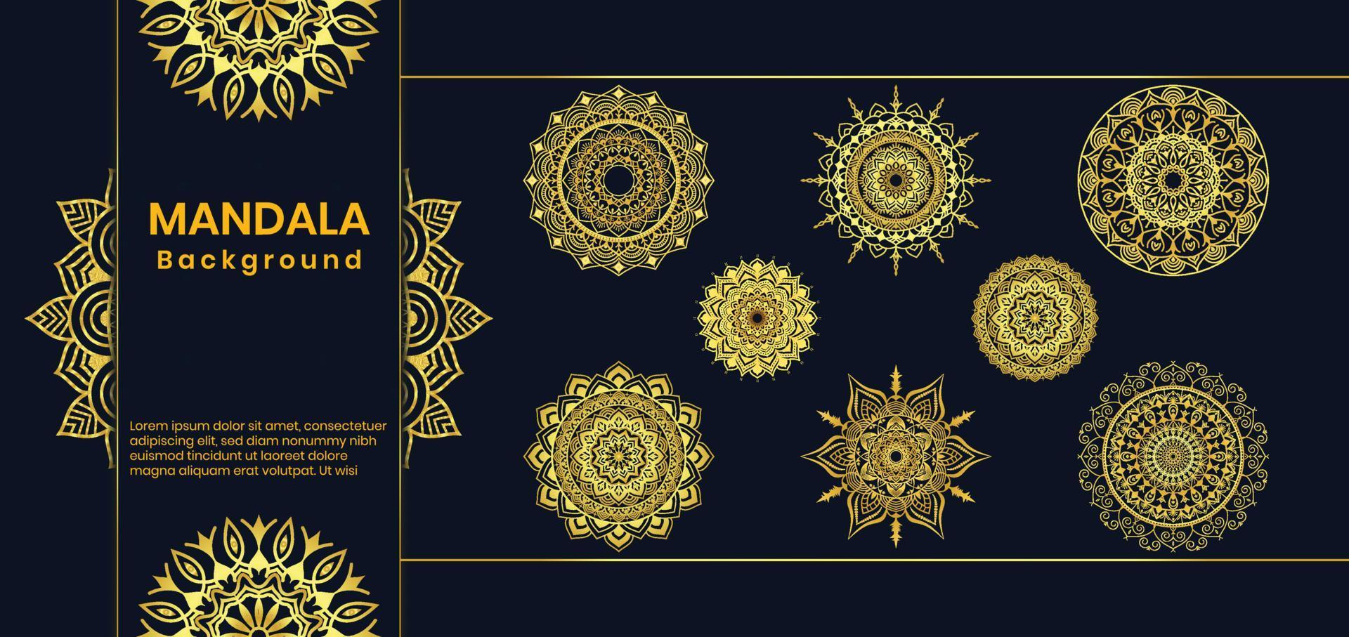 Luxury mandala design vector