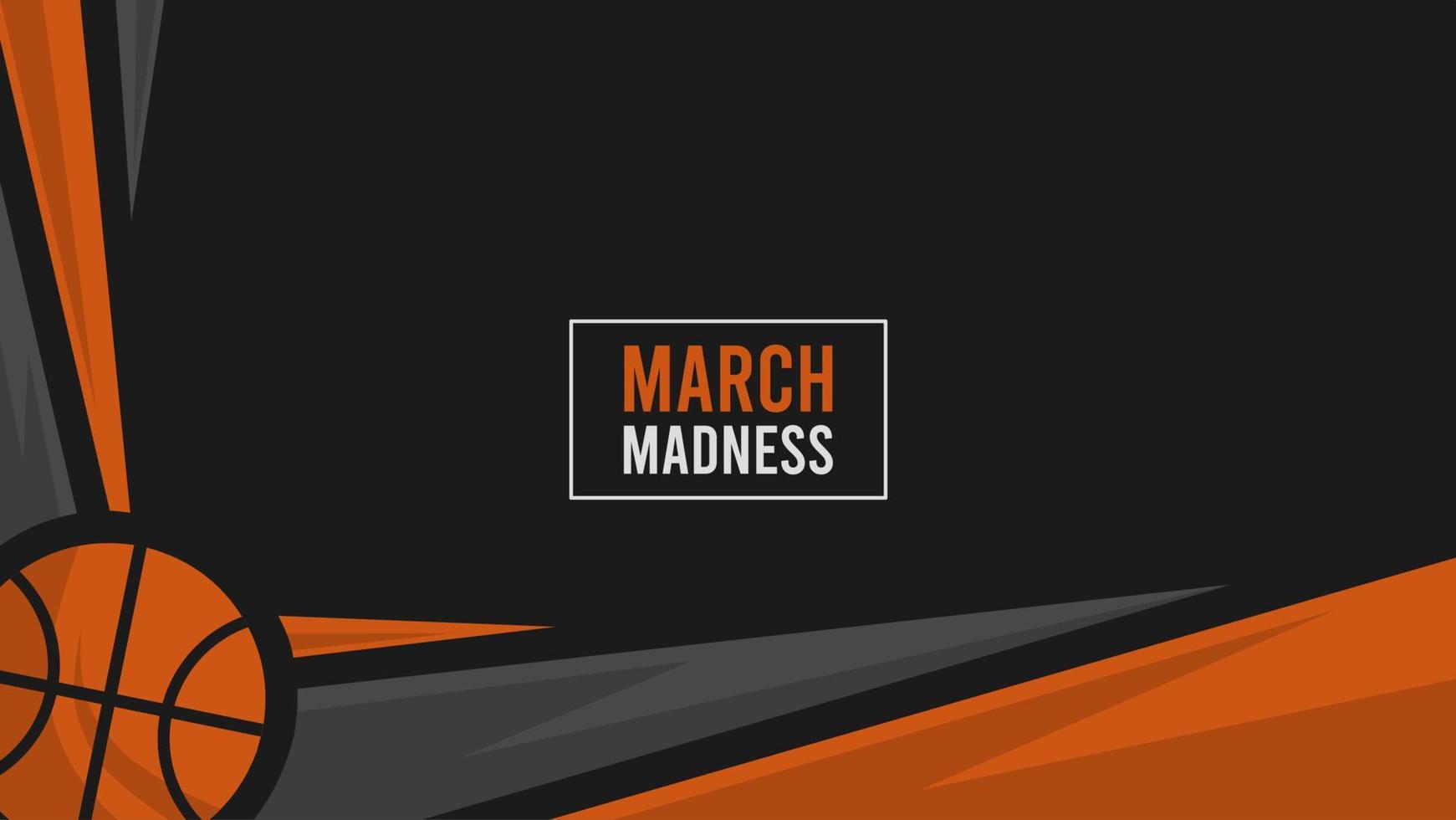 dark march madness event template background vector