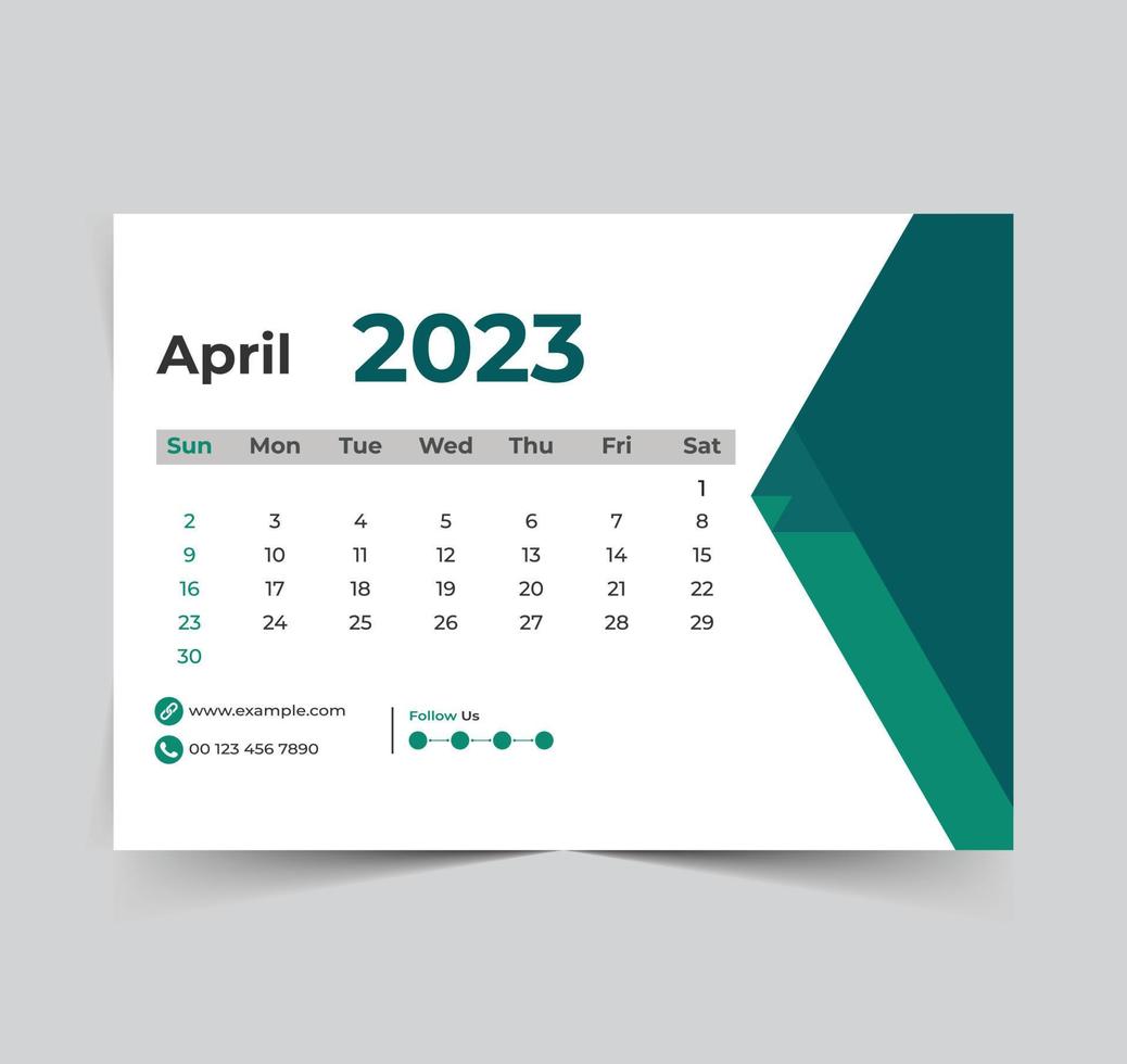 2023 calendar happy new year design vector