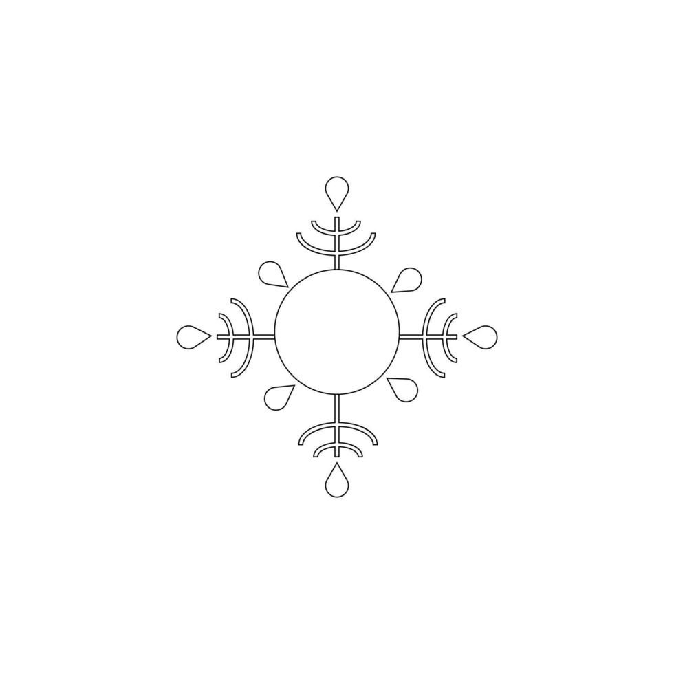 snow flakes icon illustration vector