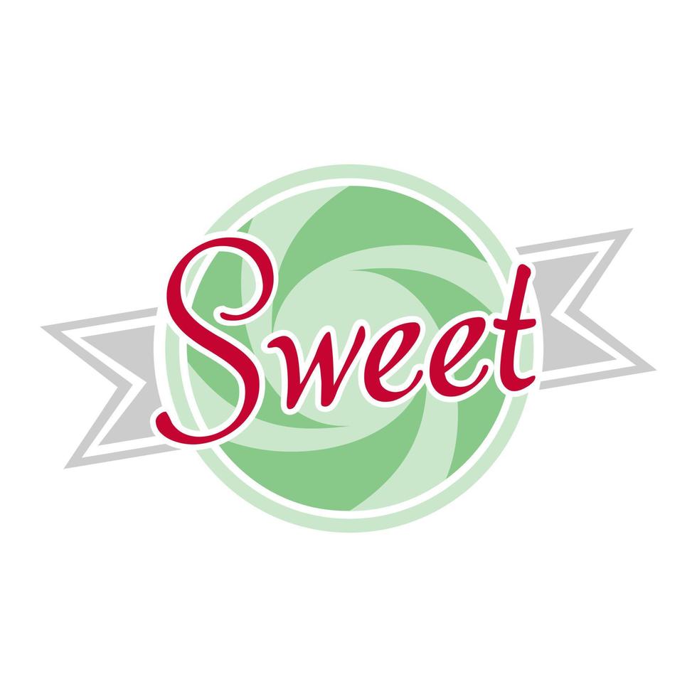 candy logo for bakery concept vector ilustration