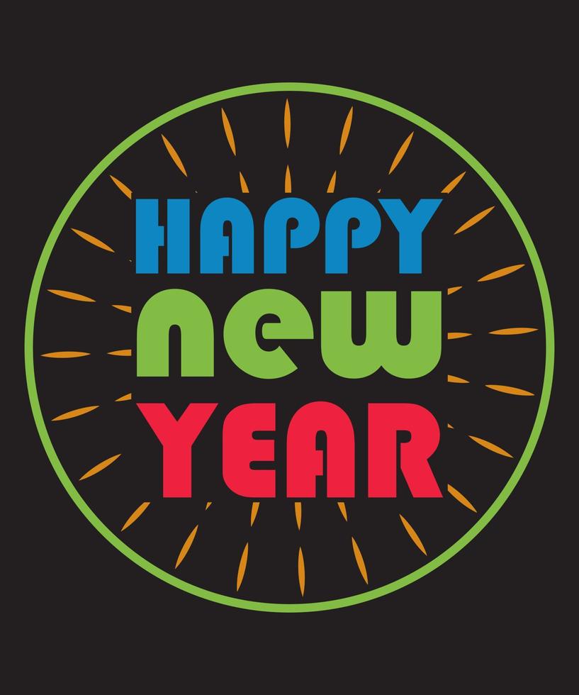 New year 2023 t-shirt design template vector and typography. Ready for t-shirt, mug, gift and other printing