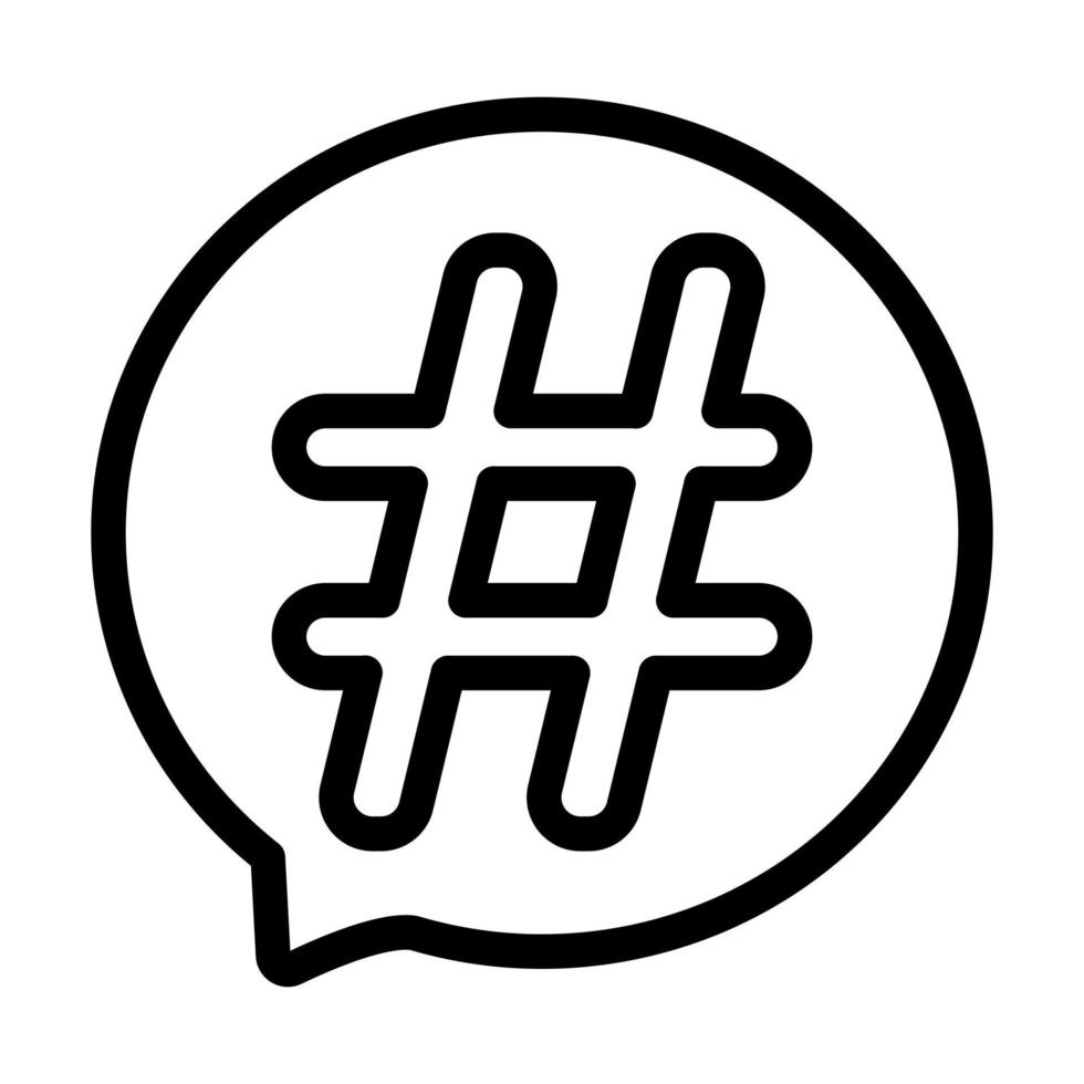 Hashtag Icon Design vector