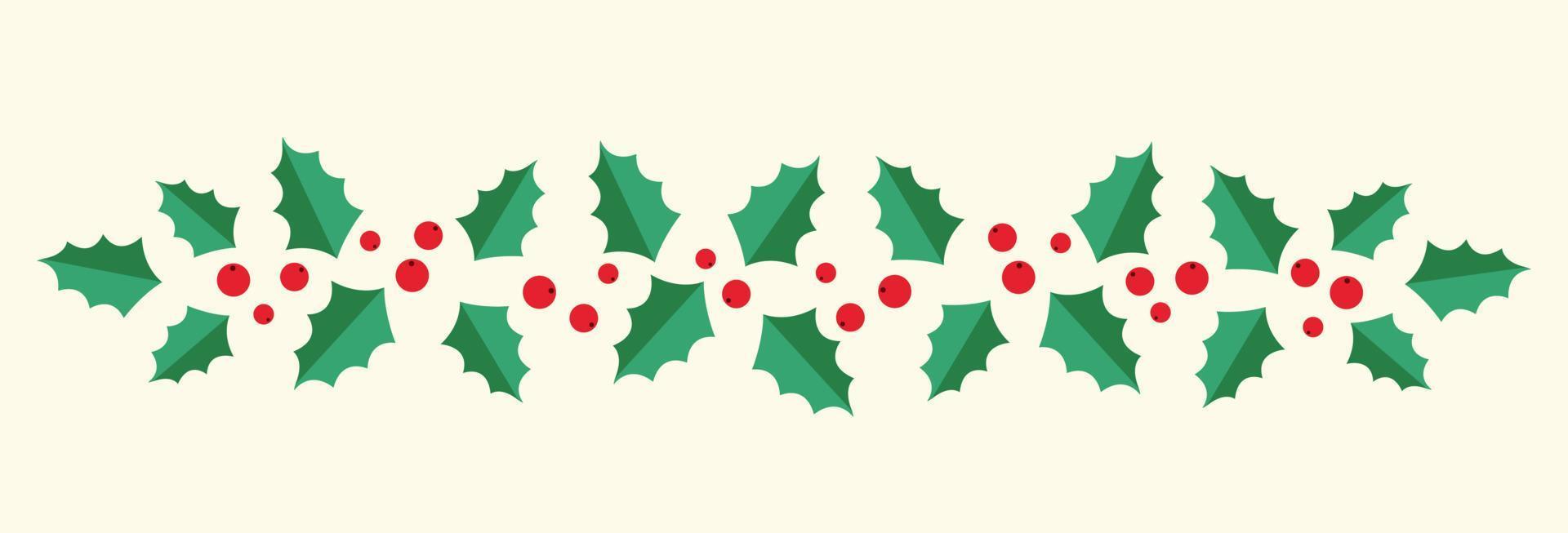 corona de navidad hojas banner vector