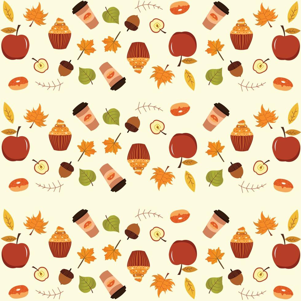 Fall Seamless Pattern vector