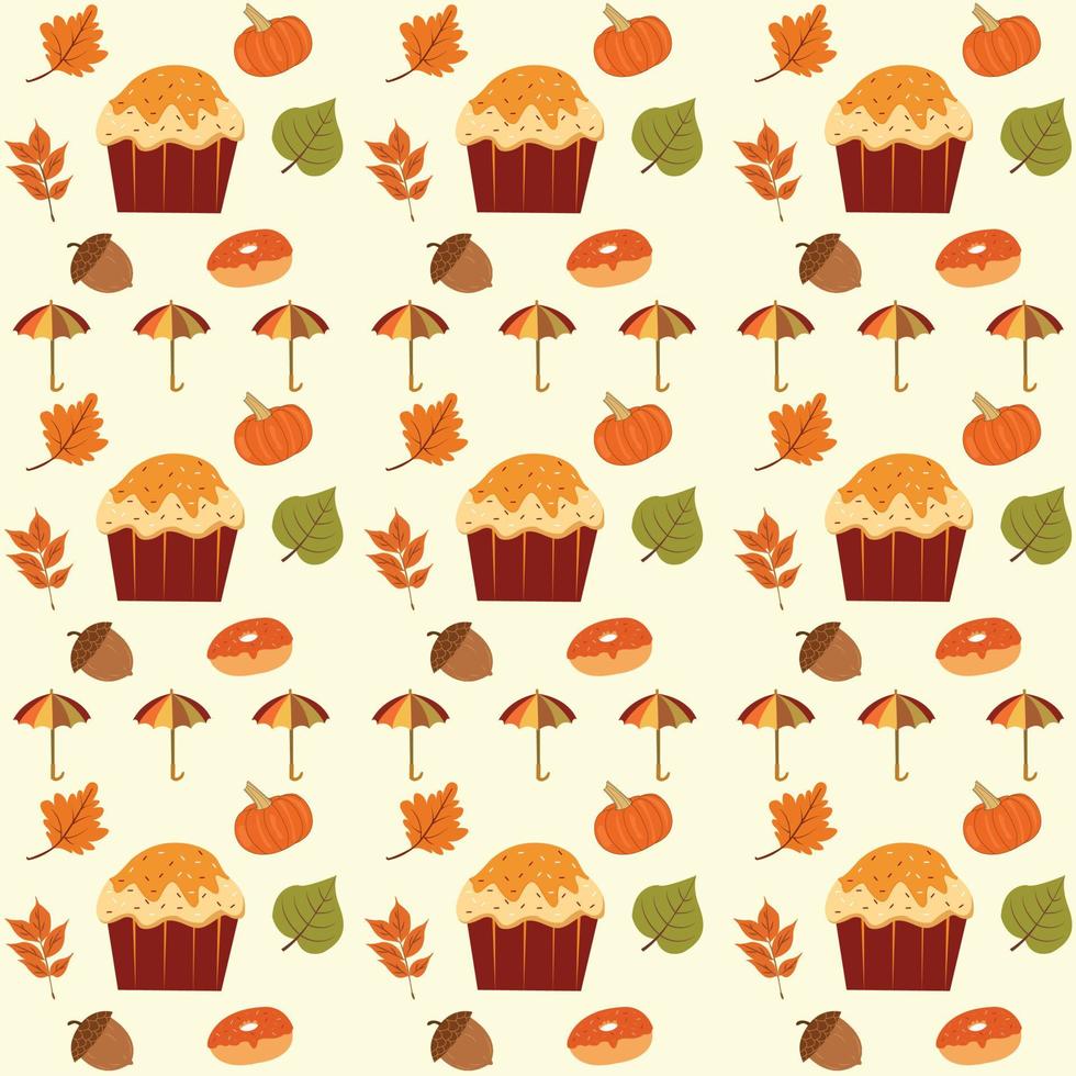 Fall Seamless Pattern vector