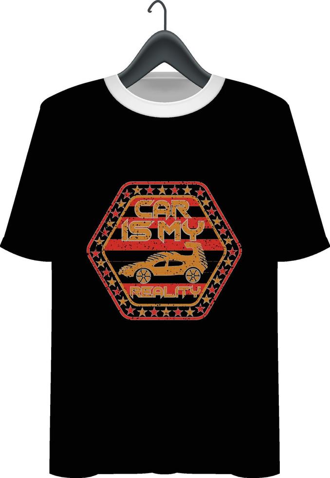 Car t-shirt design vector